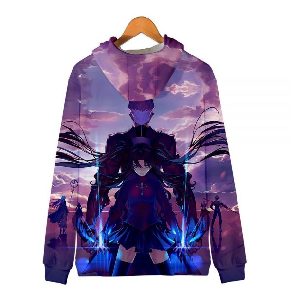 Fate Stay Night 3D Printed Zipper Hoodies - Fashion Hooded Sweatshirt Pullover