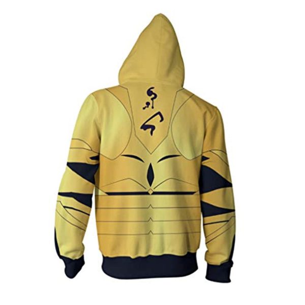Fate Stay Night Hoodies - Gilgamesh Zipper Hooded Jacket