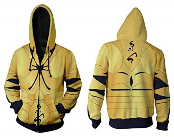 Fate Stay Night Hoodies - Gilgamesh Zipper Hooded Jacket