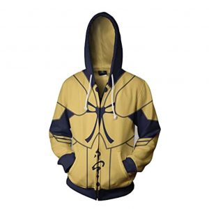 Fate Stay Night Hoodies - Gilgamesh Zipper Hooded Jacket