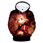 Fate Stay Night Hoodies - Saber 3D Printed Fashion Hooded Long Sleeve Pullover