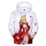 Fate Stay Night Hoodies - Saber 3D Printed Fashion Hooded Long Sleeve Pullover