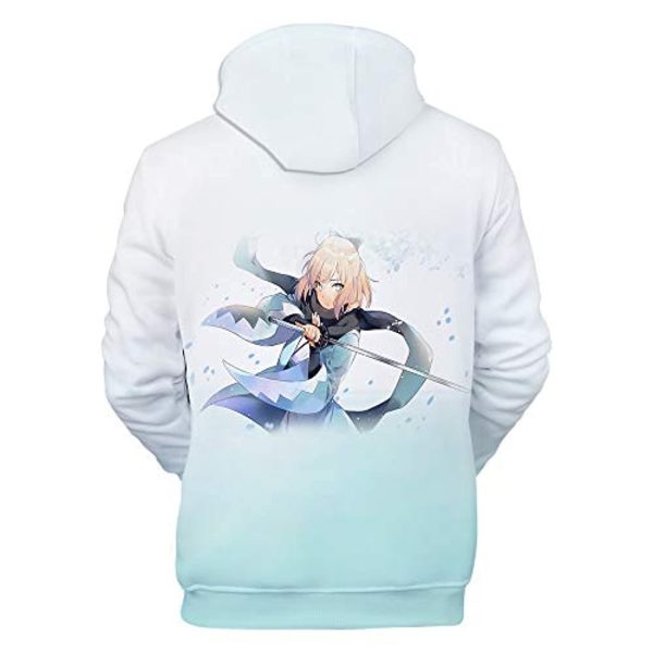 Fate Stay Night Hoodies - Saber 3D Printed Fashion Hooded Long Sleeve Pullover