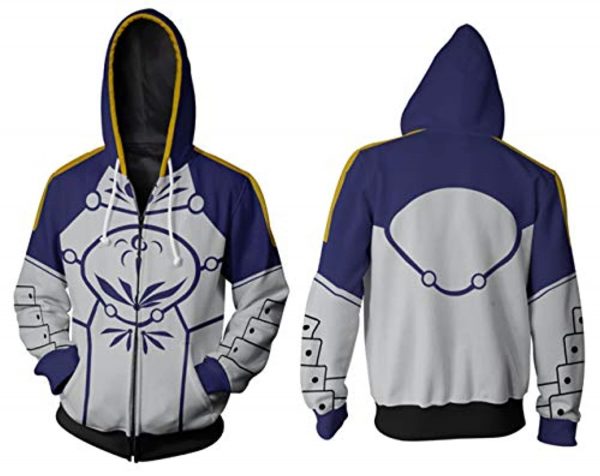 Fate Stay Night Hoodies - Saber Zipper Hooded Jacket