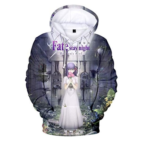 Fate Stay Night Hoodies - Sakura Matou 3D Printed Fashion Hooded Long Sleeve Pullover