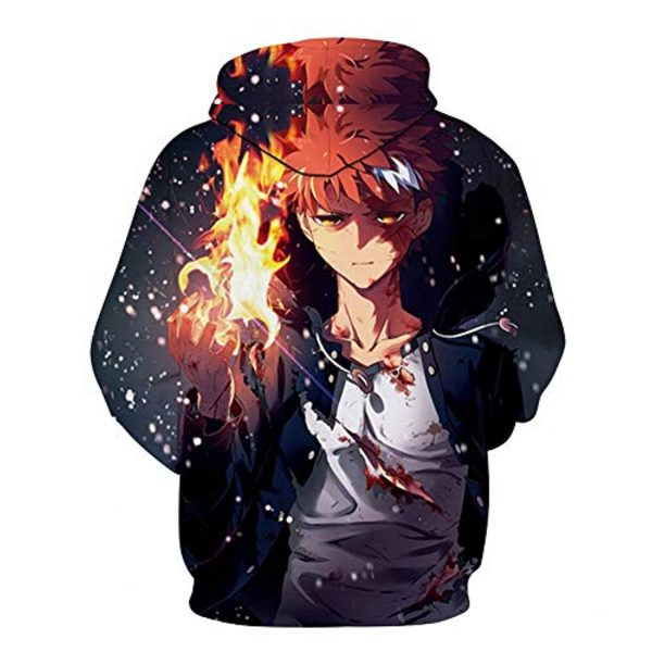 Fate Stay Night Hoodies - Shirou Emiya 3D Printed Fashion Hooded Long Sleeve Pullover