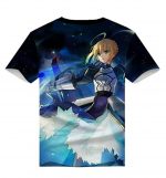 Fate Zero Fate/Stay Night Hoodies - 3D Printed Anime T-Shirt Funny Short Sleeve Tee Tops