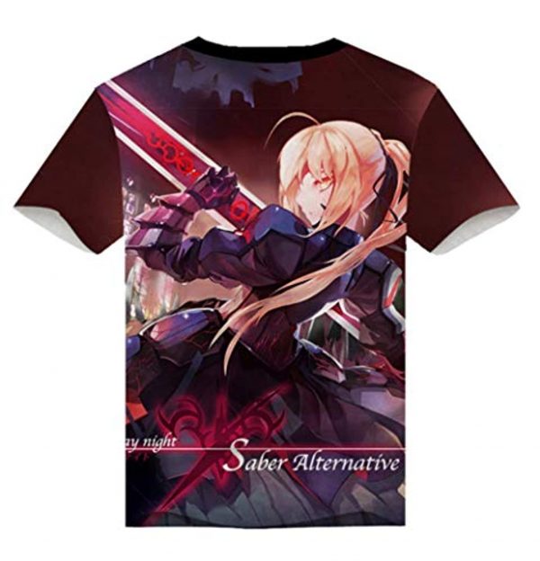 Fate Zero Fate/Stay Night Hoodies - 3D Printed Anime T-Shirt Funny Short Sleeve Tee Tops