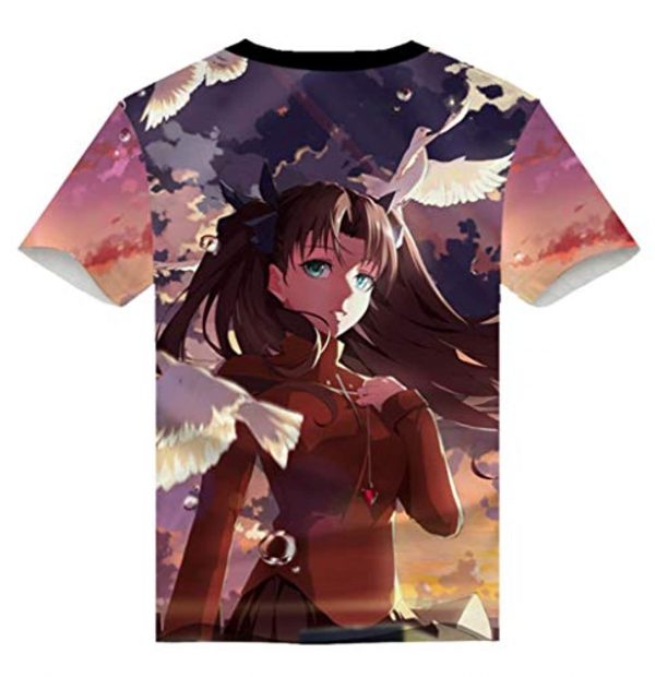 Fate Zero Fate/Stay Night Hoodies - 3D Printed Anime T-Shirt Funny Short Sleeve Tee Tops