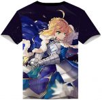 Fate Zero Fate/Stay Night Hoodies - 3D Printed Anime T-Shirt Funny Short Sleeve Tee Tops