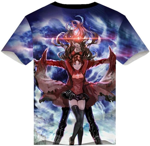 Fate Zero Fate/Stay Night Hoodies - 3D Printed Anime T-Shirt Funny Short Sleeve Tee Tops