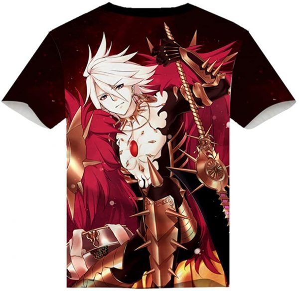 Fate Zero Fate/Stay Night Hoodies - 3D Printed Anime T-Shirt Funny Short Sleeve Tee Tops