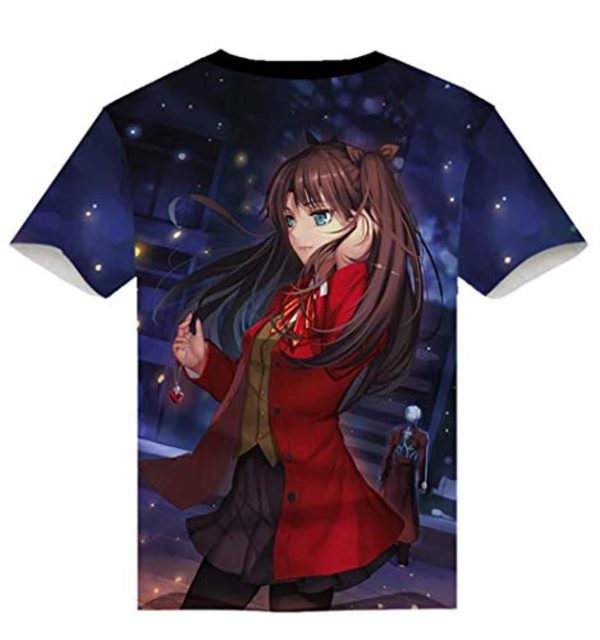 Fate Zero Fate/Stay Night Hoodies - 3D Printed Anime T-Shirt Funny Short Sleeve Tee Tops
