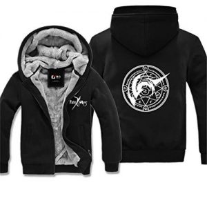 Fate Zero Hoodies - Winter Thicken Fleece Warm Zipper Hooded Jacket