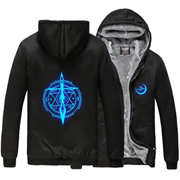 Fate Zero Hoodies - Winter Thicken Fleece Warm Zipper Hooded Jacket