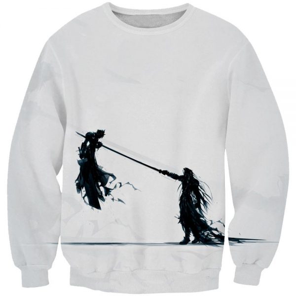 Final Fantasy 7 Hoodies - Pullover Sephiroth vs Cloud Hoodie