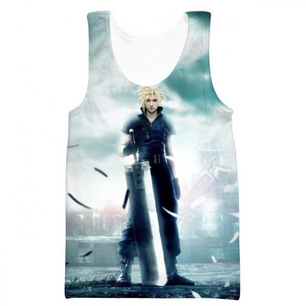 Final Fantasy Cloud Hoodies - Pullover White Hoodie