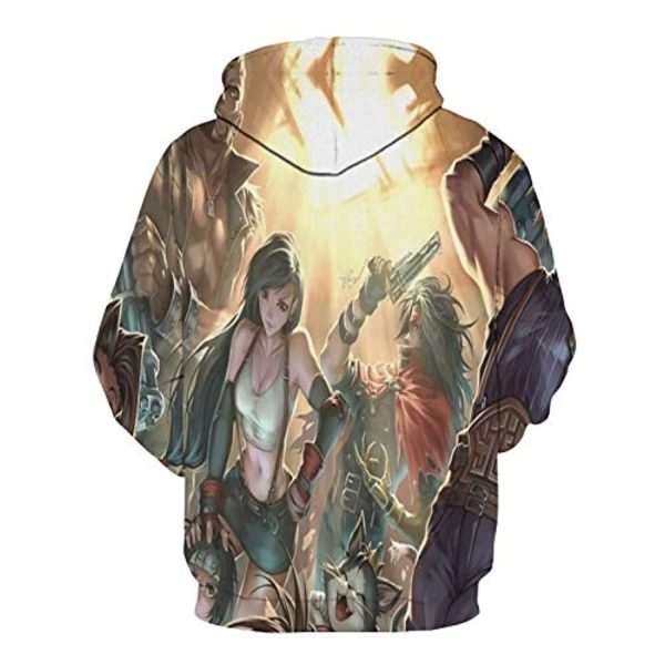 Final Fantasy Hoodie - 3D Print Long Sleeve Hooded Jumper