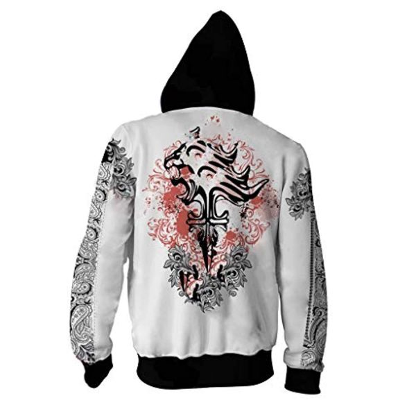 Final Fantasy Hoodie - 3D Print Long Sleeve Hooded Zipper Jacket
