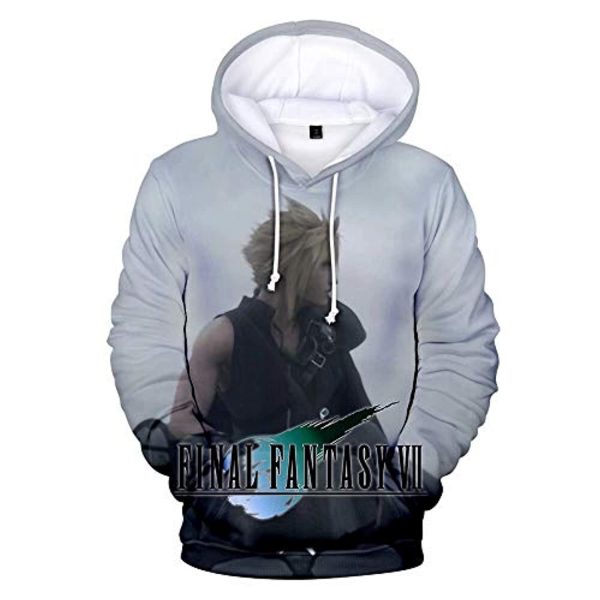 Final Fantasy Hoodie - Cloud Strife 3D Print Long Sleeve Hooded Jumper