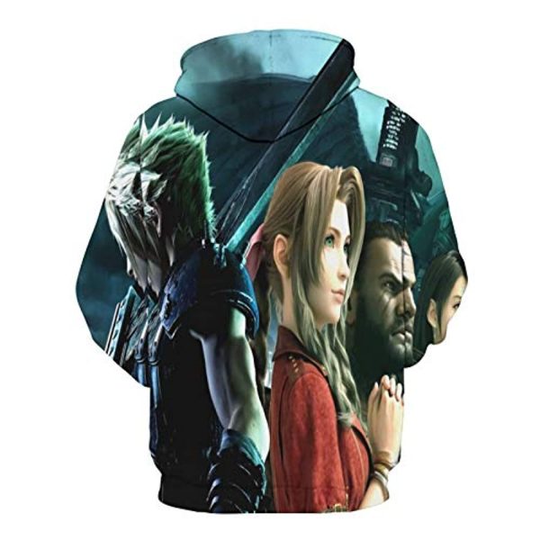 Final Fantasy Hoodie - Cloud Strife 3D Print Long Sleeve Hooded Jumper