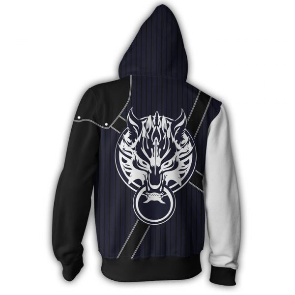Final Fantasy Hoodies -  Zip Up Cloud Strife Hoodie