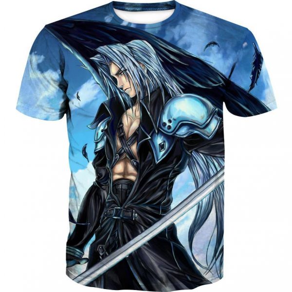 Final Fantasy Sephiroth Hoodies - Pullover Blue Hoodie