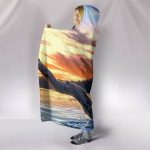 Fish Hooded Blanket - Big Fresh Fish  Red Blanket