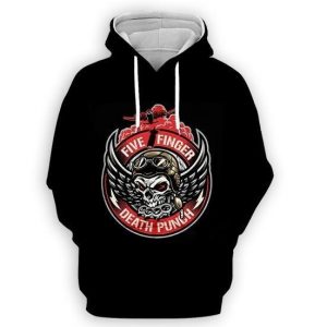 Five Finger Death Punch Funny 3D Print Hoodie