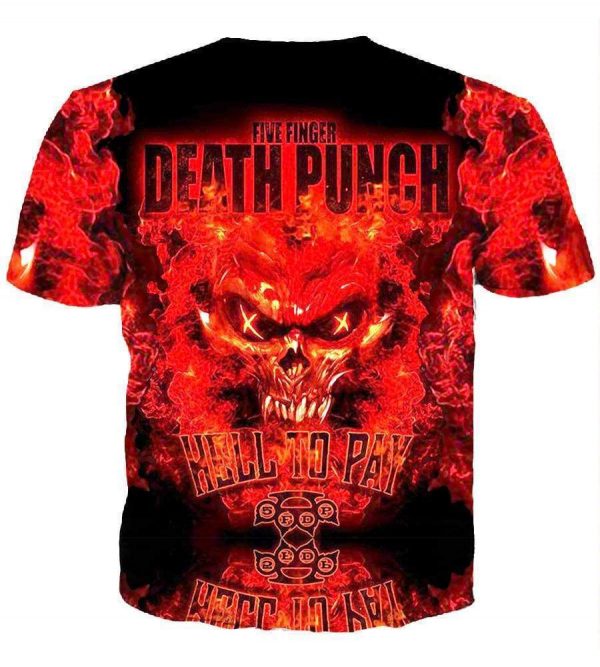 Five Finger Death Punch Hoodies - Five Finger Death Punch Zip Up 3D Hoodie
