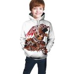 Five Nights at Freddy's Bear Kids Hoodie T Shirts Summer Tops Tee Shirts for Boys Girls