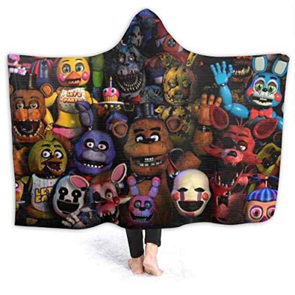 Five Nights at Freddy's Cozy Wearable Hooded Blanket All Season