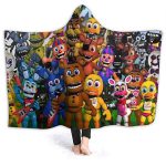 Five Nights at Freddy's Cozy Wearable Hooded Blanket All Season