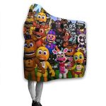 Five Nights at Freddy's Cozy Wearable Hooded Blanket All Season