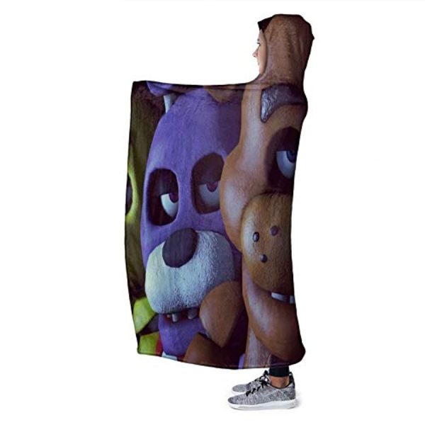 Five Nights at Freddy's Cozy Wearable Hooded Blanket All Season
