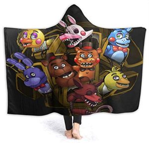 Five Nights at Freddy's Cozy Wearable Hooded Blanket All Season