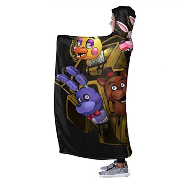 Five Nights at Freddy's Cozy Wearable Hooded Blanket All Season