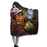 Five Nights at Freddy's Cozy Wearable Hooded Blanket All Season