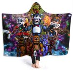 Five Nights at Freddy's Cozy Wearable Hooded Blanket All Season