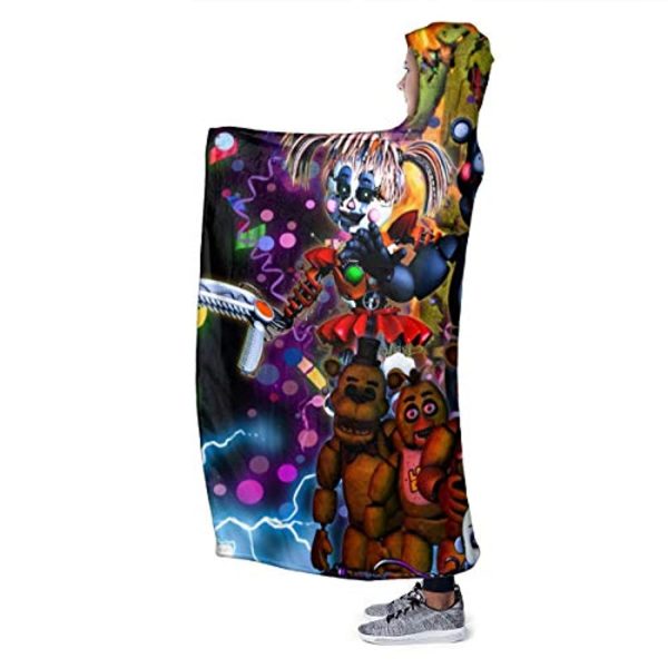 Five Nights at Freddy's Cozy Wearable Hooded Blanket All Season