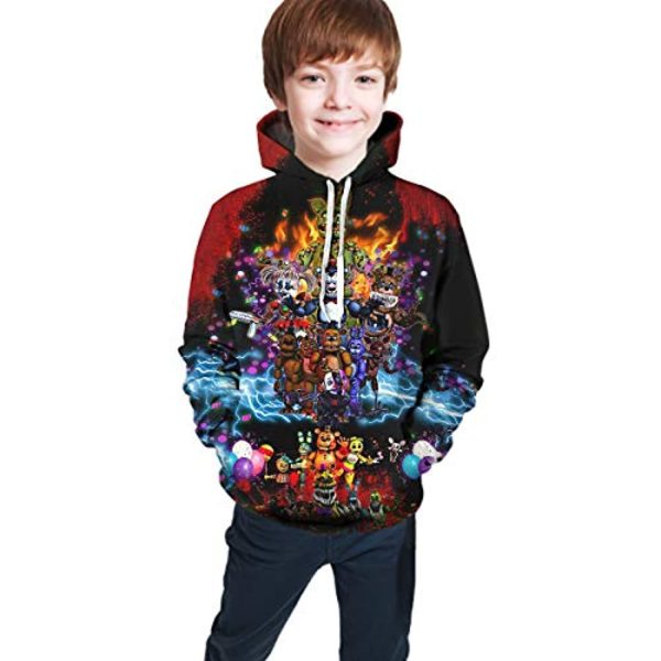 Five Nights at Freddy's Hooded Sweatshirts Kids Hoodie for Teen Boys and Girls