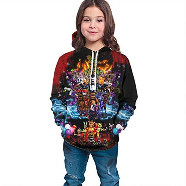 Five Nights at Freddy's Hooded Sweatshirts Kids Hoodie for Teen Boys and Girls