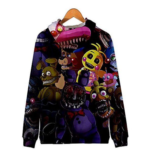 Five Nights at Freddy's Hoodies - FNAF Hooded Zipper Jacket Coat