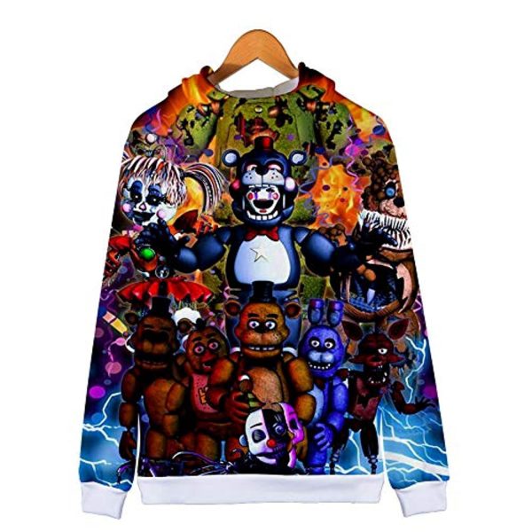 Five Nights at Freddy's Hoodies - FNAF Hooded Zipper Jacket Coat