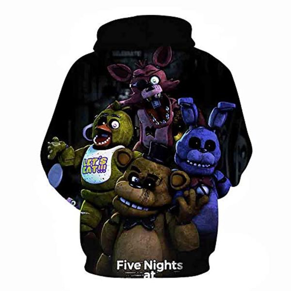 Five Nights at Freddy's Hoodies for Kids Teens - 3D Boys and Girls Pullover Hoodie