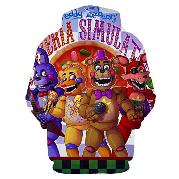 Five Nights at Freddy's Hoodies for Kids Teens - 3D Boys and Girls Pullover Hoodie