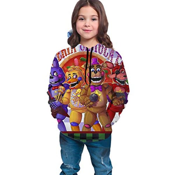 Five Nights at Freddy's Hoodies for Kids Teens - 3D Boys and Girls Pullover Hoodie