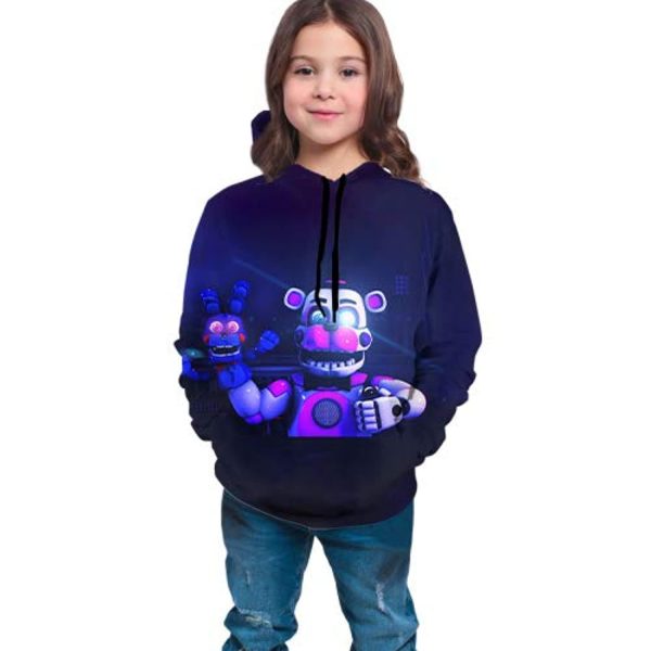 Five Nights at Freddy's Hoodies for Kids Teens - 3D Boys and Girls Pullover Hoodie