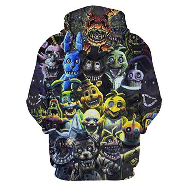 Five Nights at Freddy's Hoodies for Kids Teens - 3D Boys and Girls Pullover Hoodie