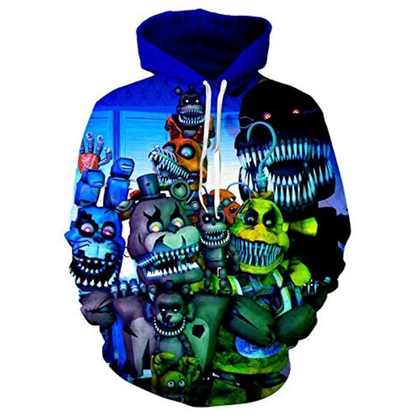 Five Nights at Freddy's Hoodies for Kids Teens - 3D Boys and Girls Pullover Hoodie